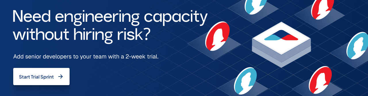 Staff augmentation team providing senior software engineers through a two-week trial